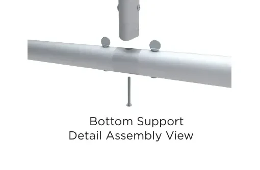 Bottom support connection: HW-1420-0250-BH + HW-1420-BN · ×12