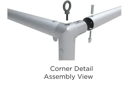 Corner connector: HW-RT200-C3W